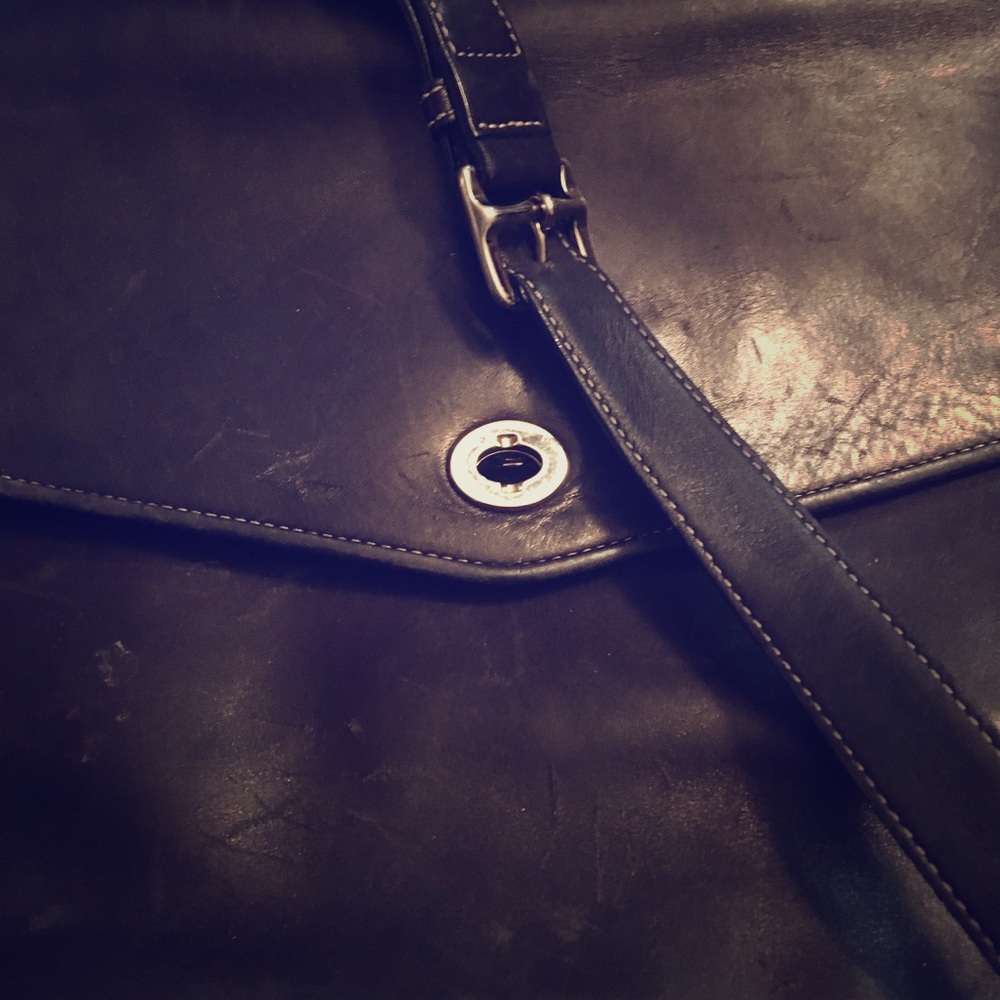 Coach women’s leather briefcase
